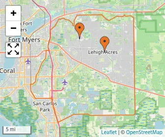 Area schools map